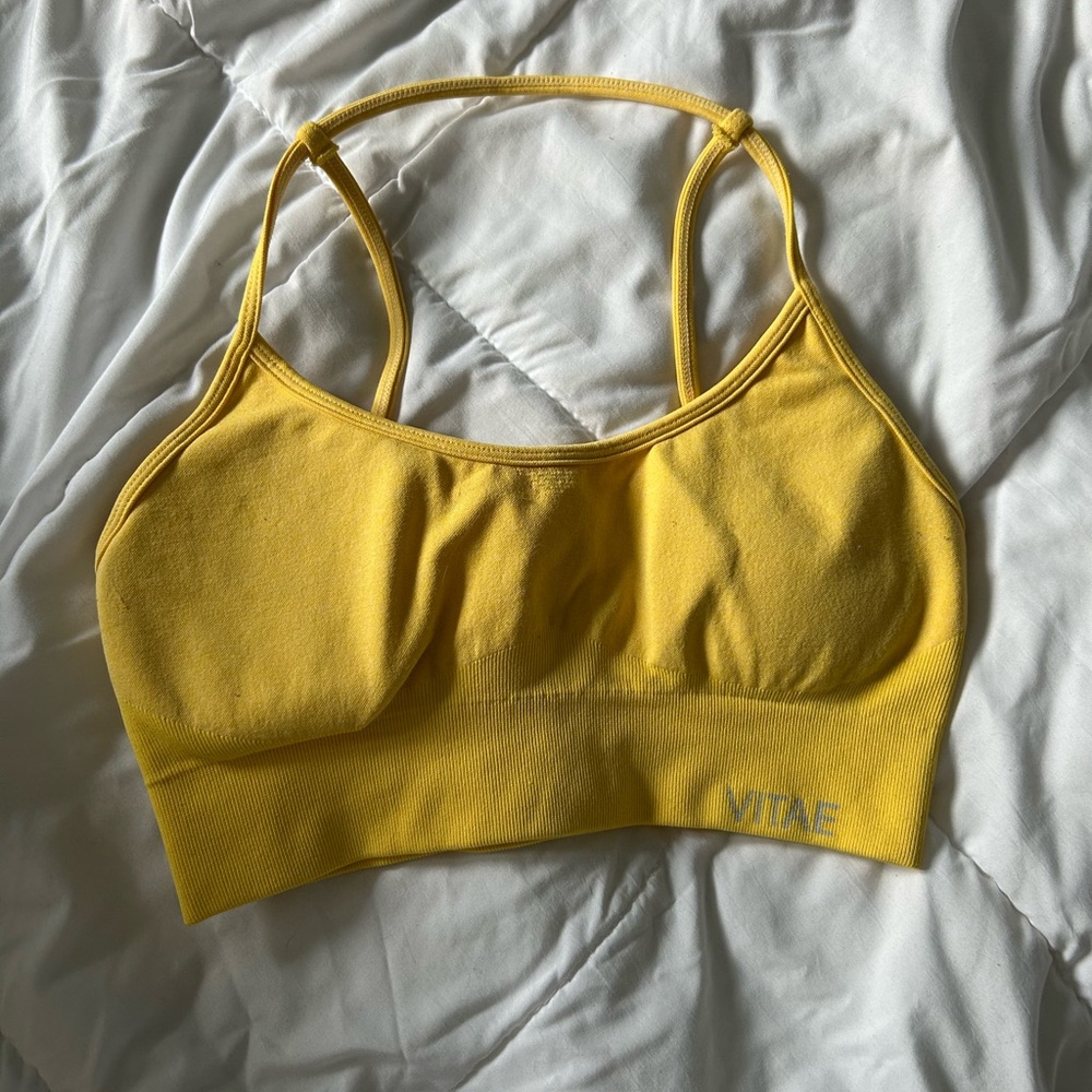 NWOT Yellow Sports Bra for Women